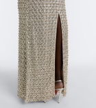 Jenny Packham Sedona embellished mesh gown