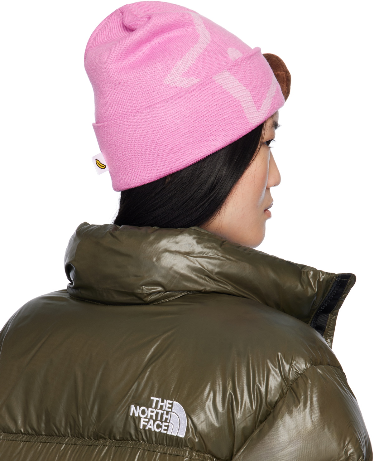 BAPE Pink Baby Milo Beanie A Bathing Ape
