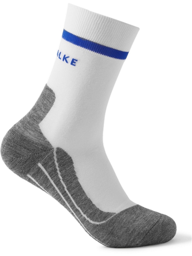 Photo: FALKE Ergonomic Sport System - RU4 Stretch-Knit Socks - White - EU 39-41