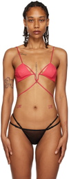 Nensi Dojaka Pink Angular Tank Top