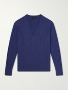 Dunhill - Ribbed Cashmere Sweater - Blue