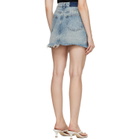Ksubi Blue Rap Denim Skirt