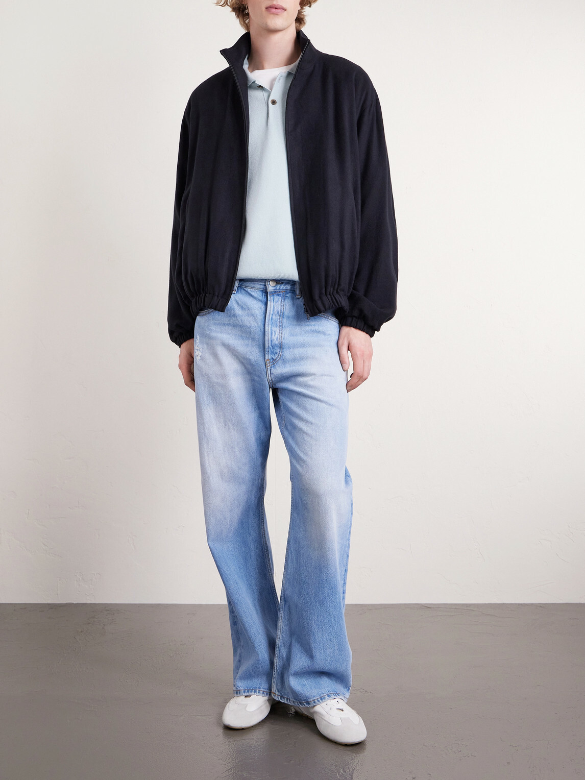 ssstein - Silk-Blend Flannel Jacket - Black