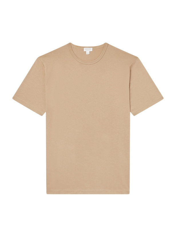 Photo: Sunspel - Cotton-Jersey T-Shirt - Neutrals