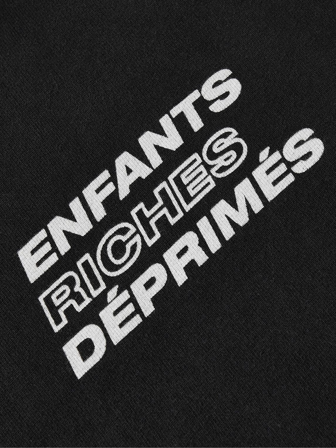 Enfants Riches Déprimés - Zurich-Grid Logo-Print Cotton-Jersey