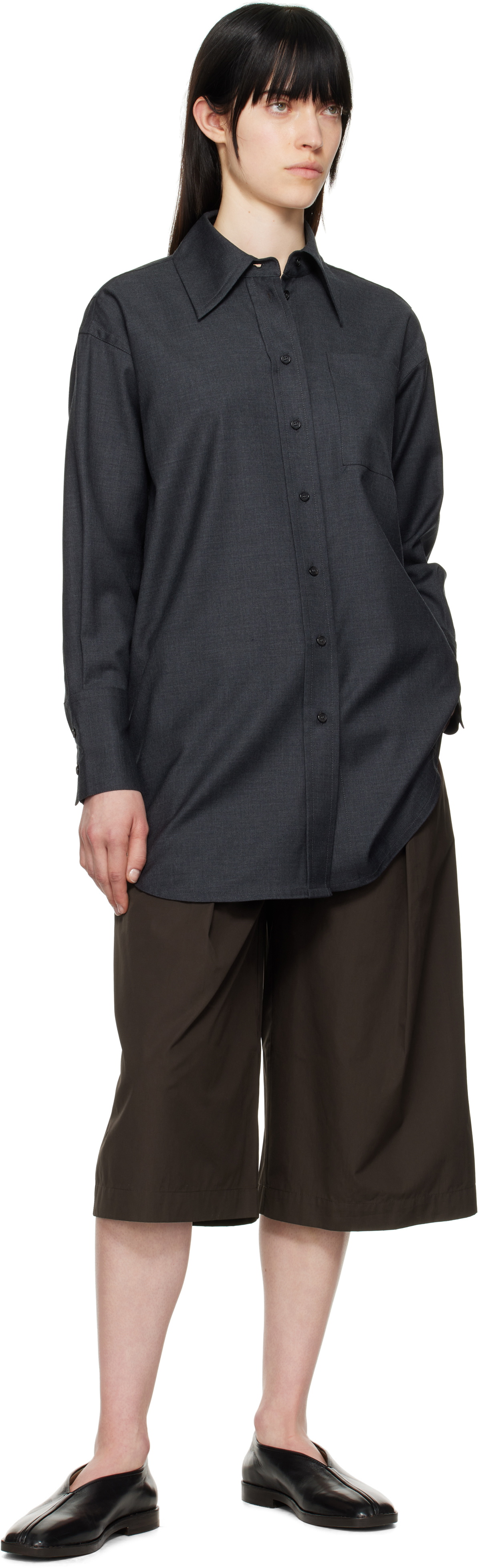 CO Brown Poplin Culotte Trousers