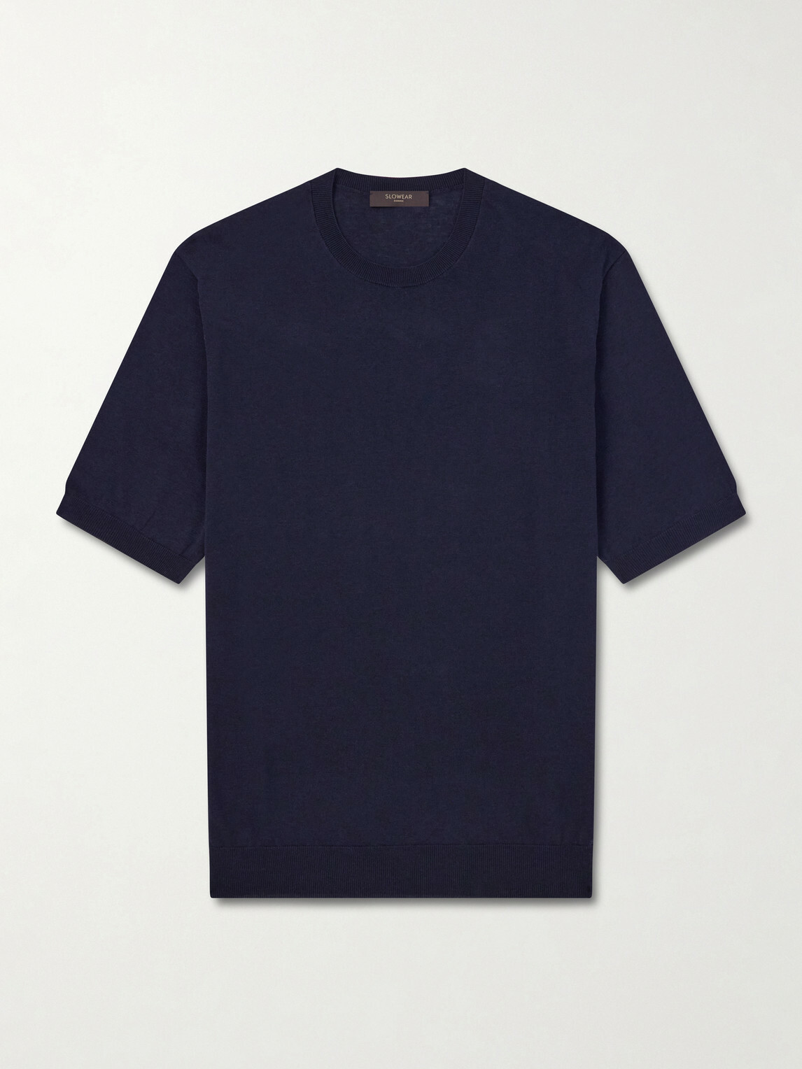 Slowear - Cotton and Silk-Blend T-Shirt - Blue