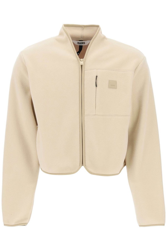 Photo: RAINS short fleece jacket in durban style Beige