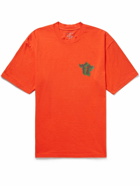 Throwing Fits - Logo-Print Cotton-Jersey T-Shirt - Orange