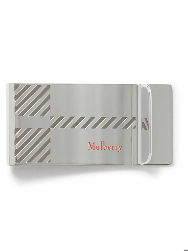 Photo: Mulberry - Logo-Engraved Silver-Tone Money Clip