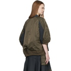 sacai Gray & Khaki Suiting Nylon Twill Blazer