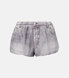 Acne Studios Trompe l'œil cotton shorts