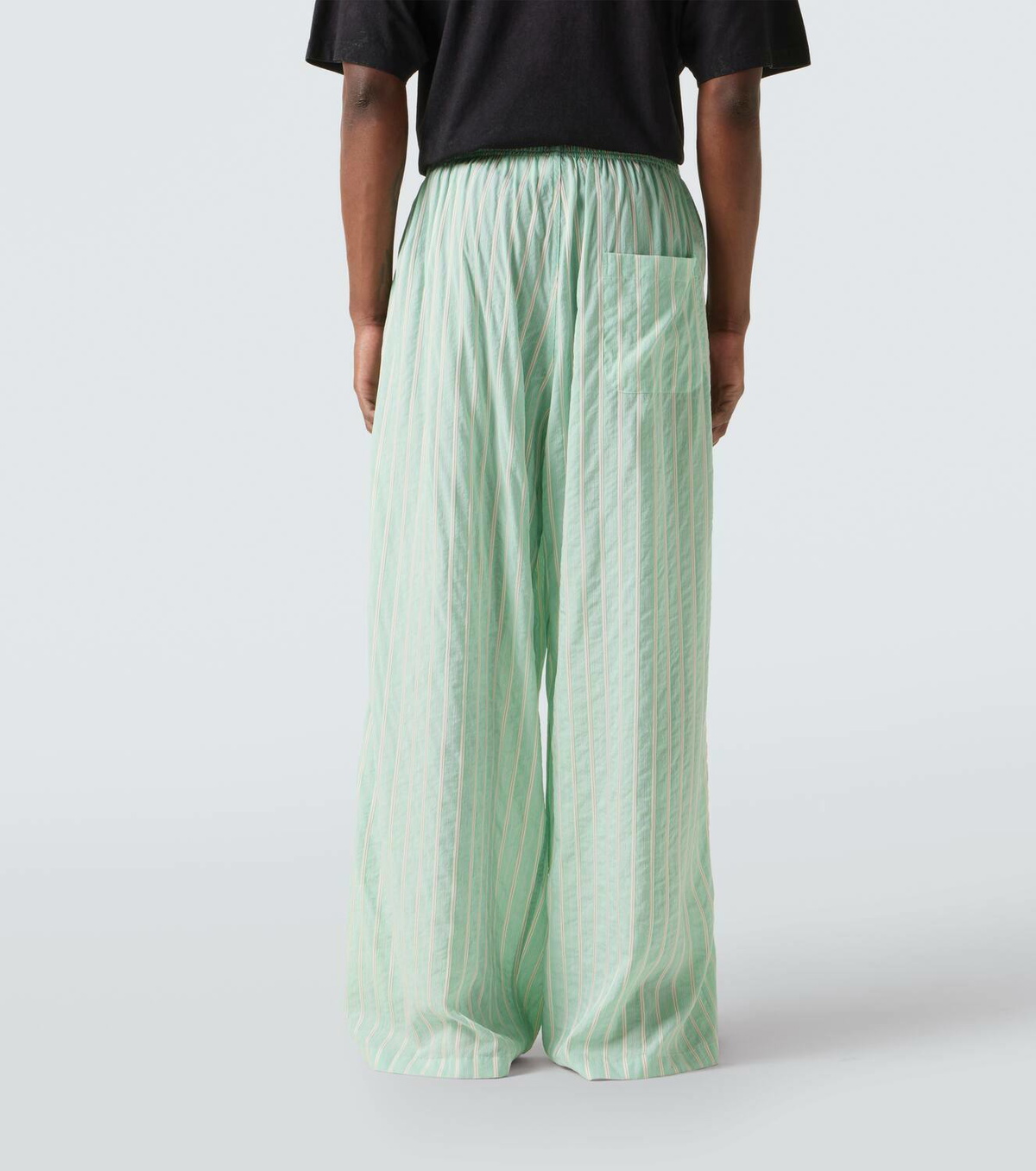 Balenciaga Striped mid-rise pajama pants