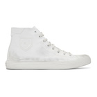 Saint Laurent White Bedford Mid-Top Sneakers