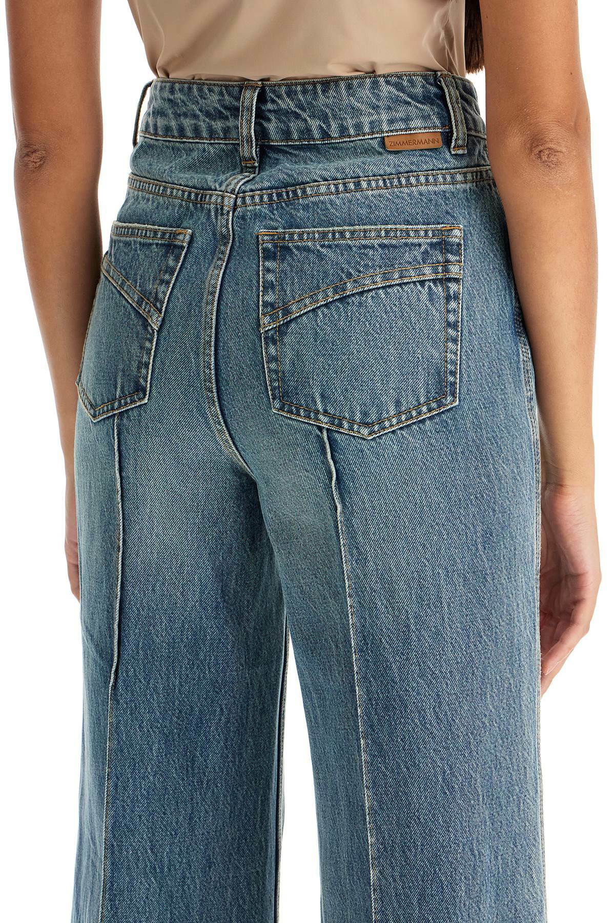 デニム・ジーパン ZIMMERMANN 'Illustration Denim' jeans Blue ZIMMERMANN Illustration Jeans | Blue | FARFETCH