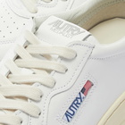 Autry Men's 01 Low Leather Sneakers in White/Navy