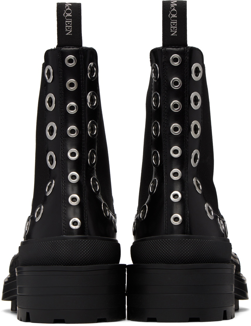 Alexander McQueen Black Boxcar Chelsea Boots Alexander McQueen display picture 3