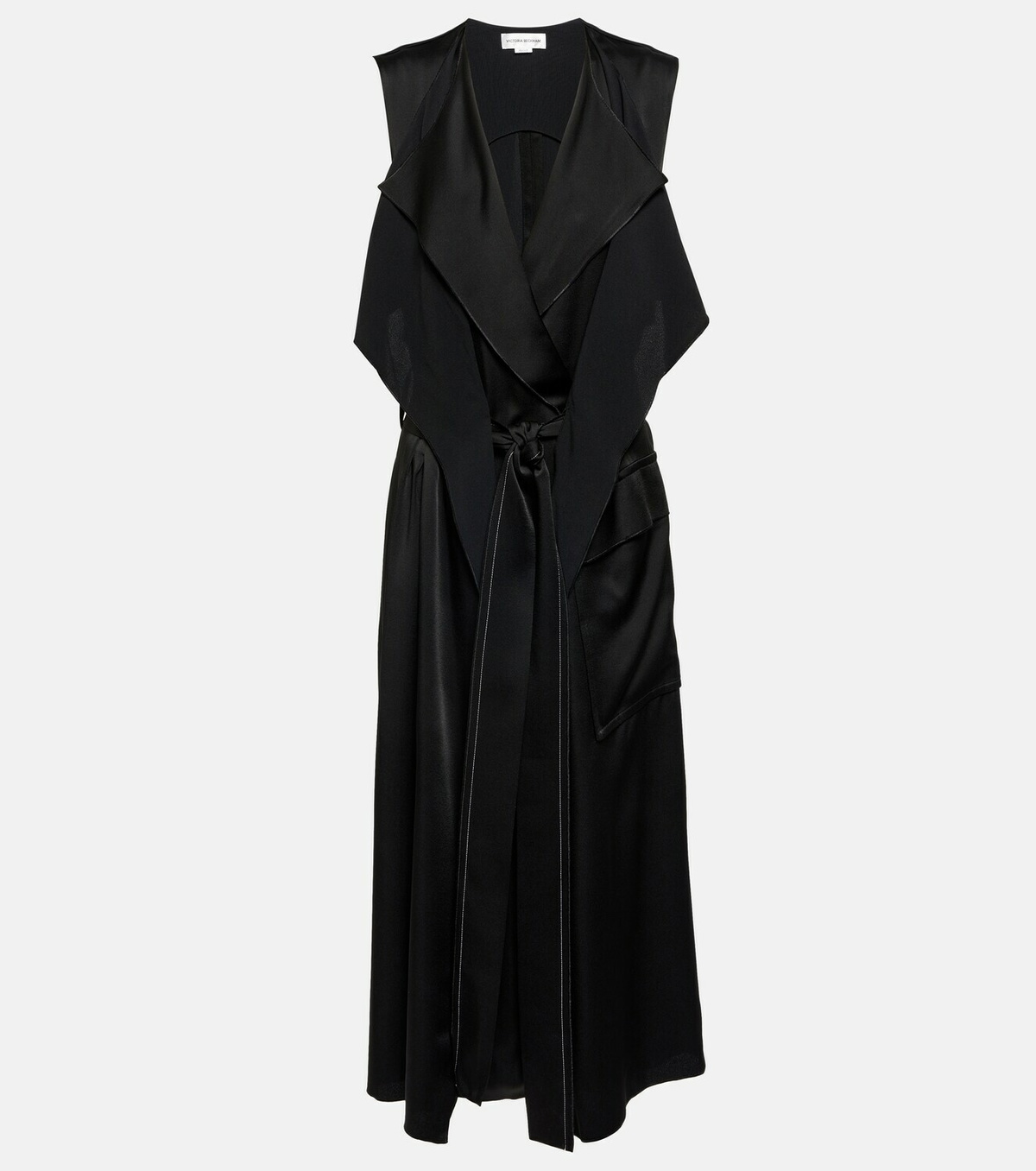 Victoria Beckham - Trench crpe midi dress Victoria Beckham