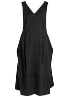 High Divine Satin Midi Dress Black