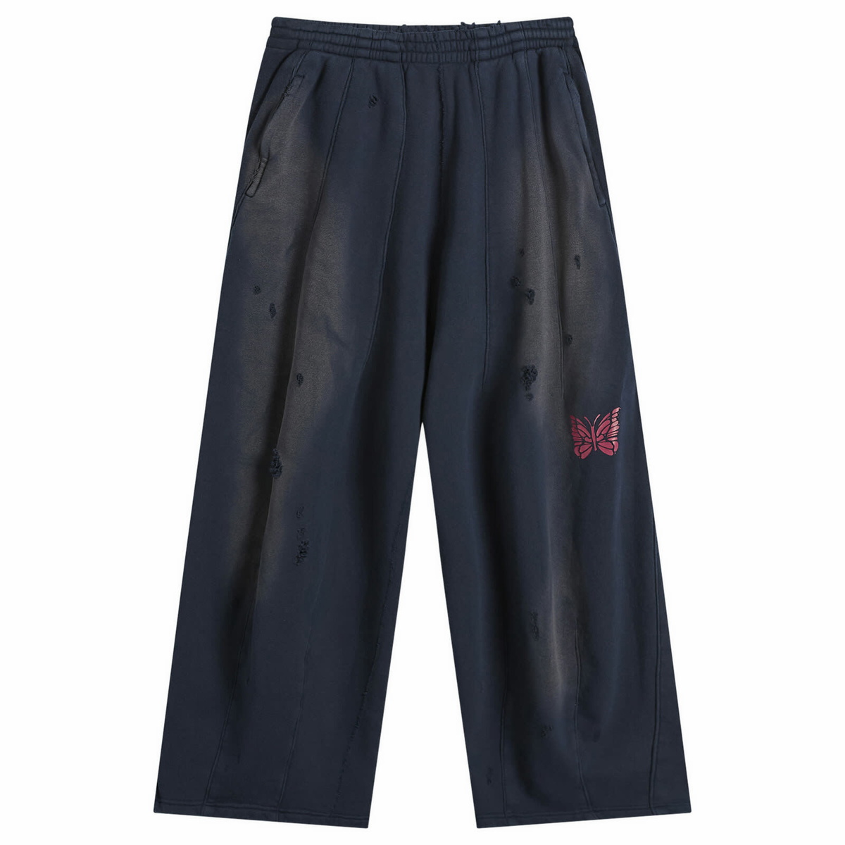 Needles Women's Deconstructed H.D. Sweat Pants in Navy