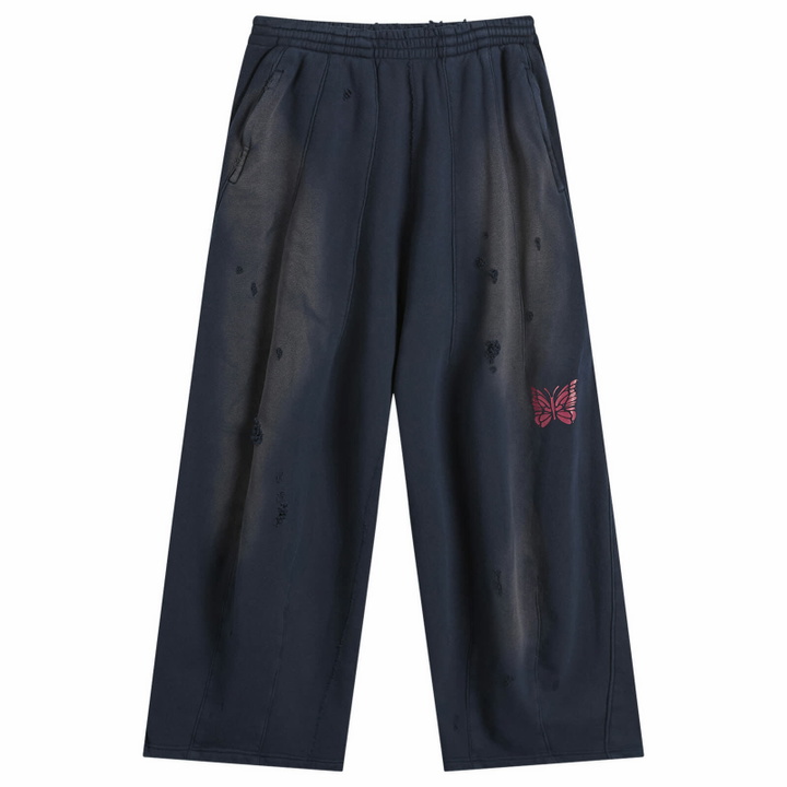 Photo: Needles Women's Deconstructed H.D. Sweat Pants in Navy