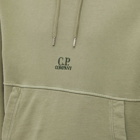 C.P. Company Men's Central Logo Popover Hoody in Bronze Green