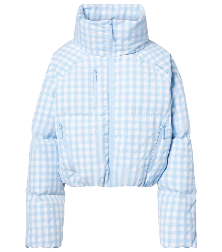 Photo: Cordova Cortina gingham down ski jacket