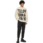 Jil Sander Beige Text Sweater