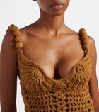 Balmain Crochet cotton maxi dress