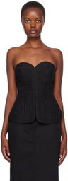 Mame Kurogouchi Black Embroidered Camisole