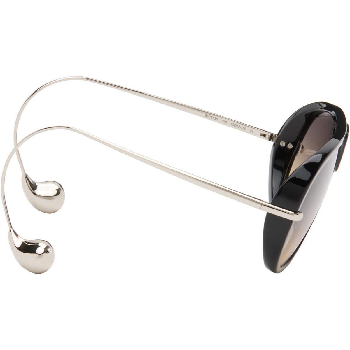 Bottega Veneta Black Drop Aviator Sunglasses