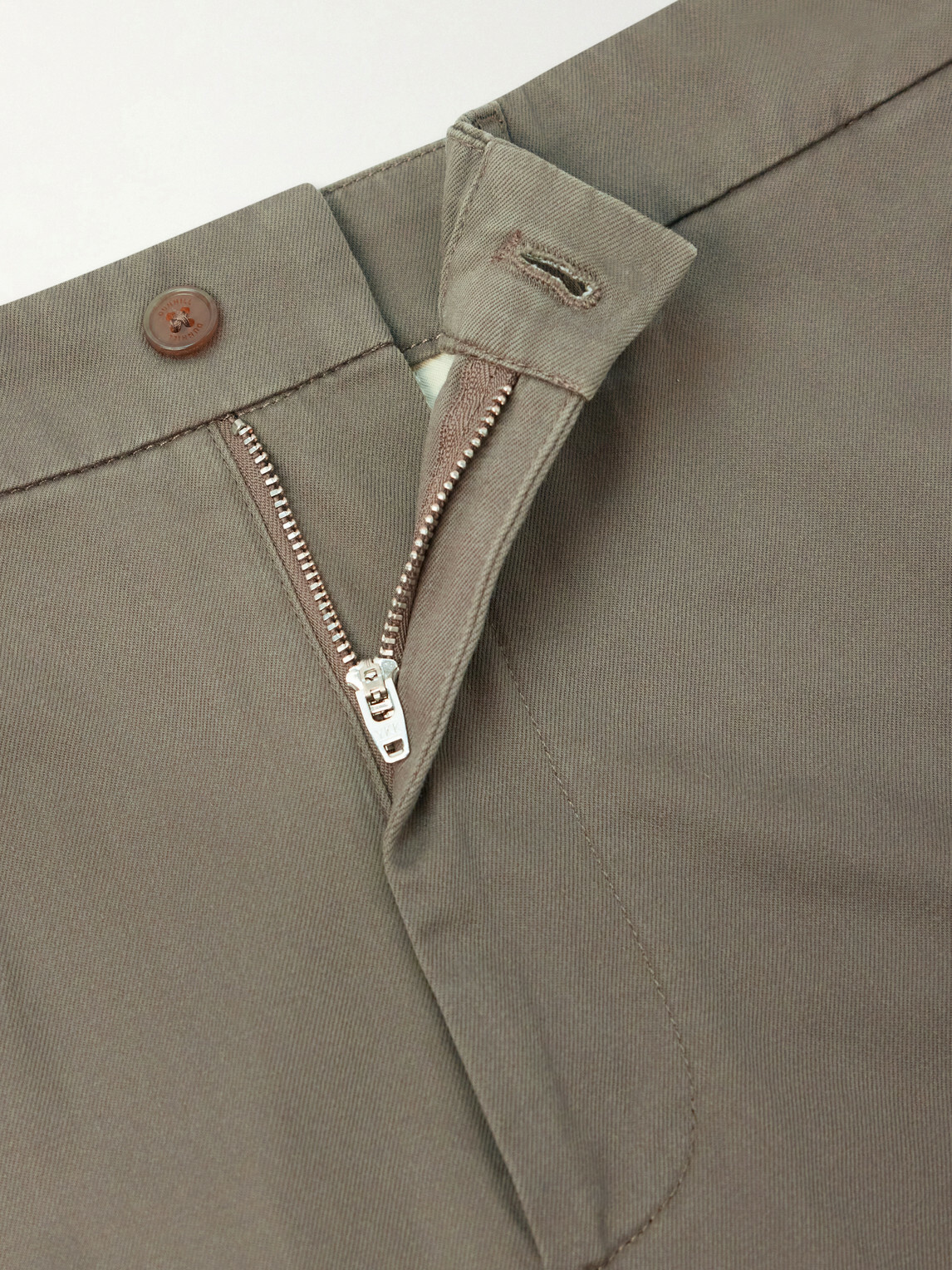 Dunhill - Straight-Leg Cotton-Twill Chinos - Brown