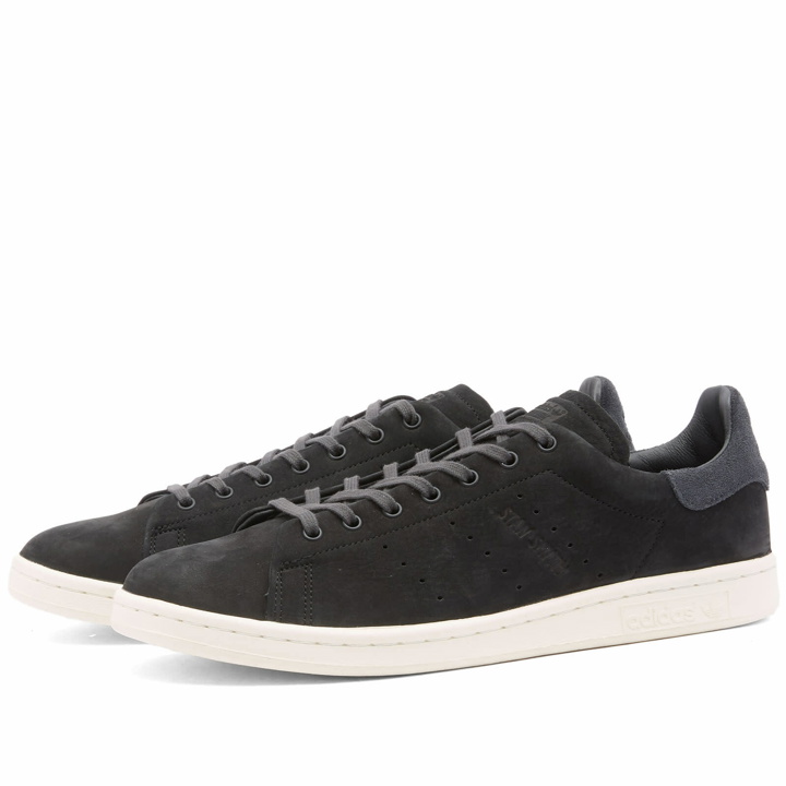 Photo: Adidas Men's Stan Smith Lux Sneakers in Core Black/Carbon