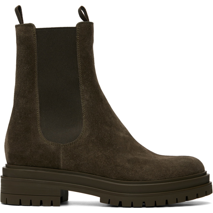 Photo: Gianvito Rossi Khaki Chester Boots