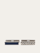Ferragamo Mens Crystal embellished cufflinks in Blue
