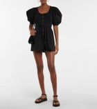 Ulla Johnson Leia cotton jersey and poplin playsuit