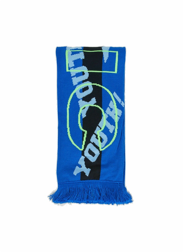 Photo: Liberal Youth Ministry - Jacquard Stripe Scarf in Blue
