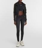 Palm Angels Logo jersey sports bra