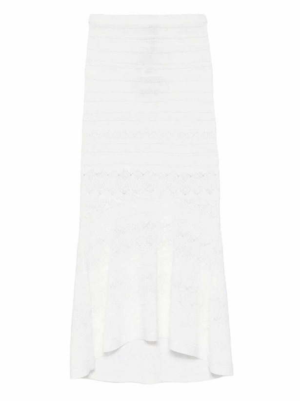 Photo: TwinSet Lace Pattern Maxi Skirt