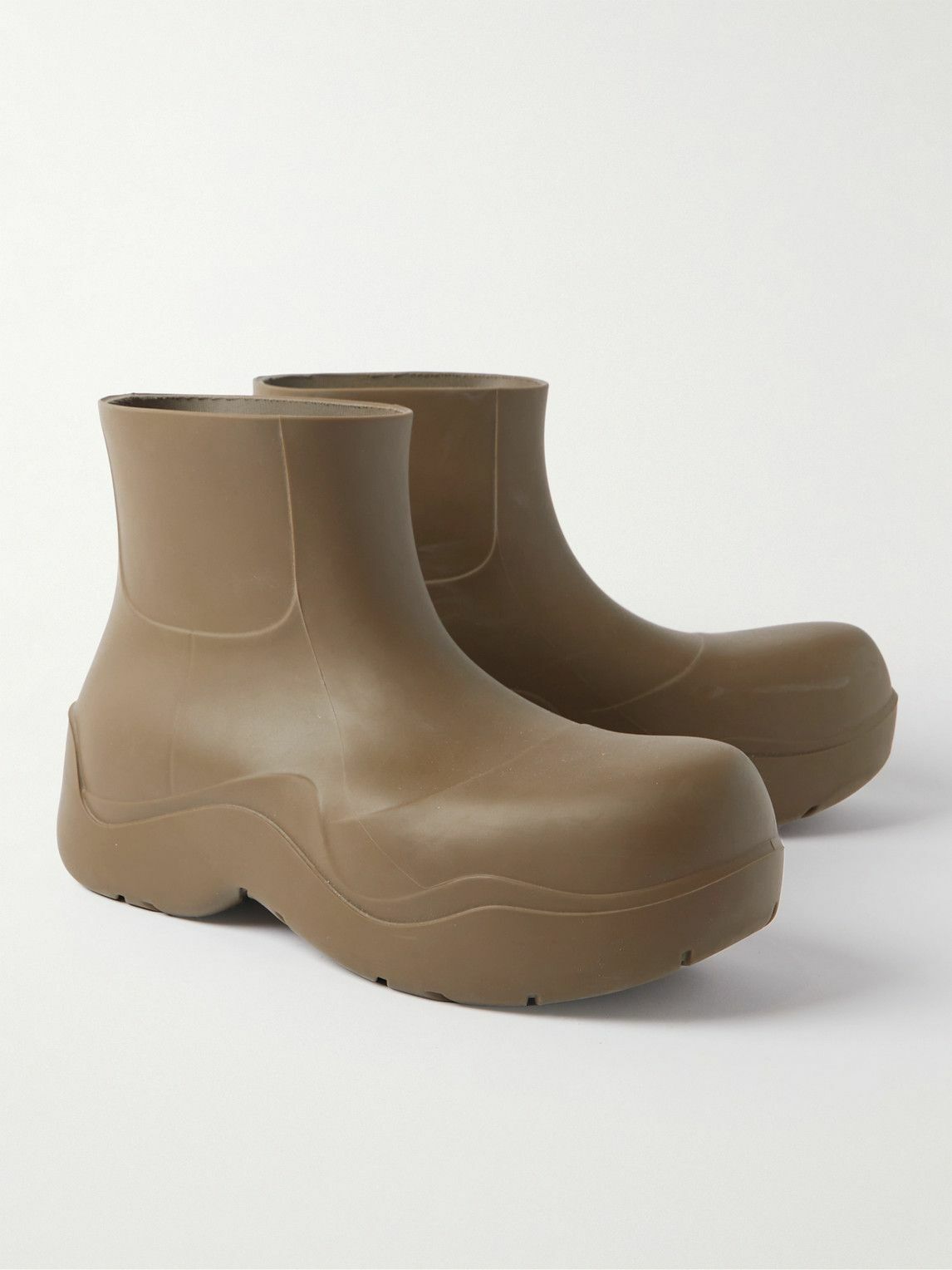 Bottega Veneta - Puddle Rubber Boots - Brown Bottega Veneta