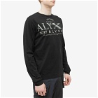 1017 ALYX 9SM Men's Long Sleeve Collection Logo T-Shirt in Black