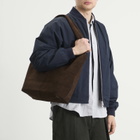 Mazi Untitled Flow Suede Tote Bag in Brown 