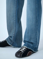 Wales Bonner Patched Slub Wide-Leg Jeans