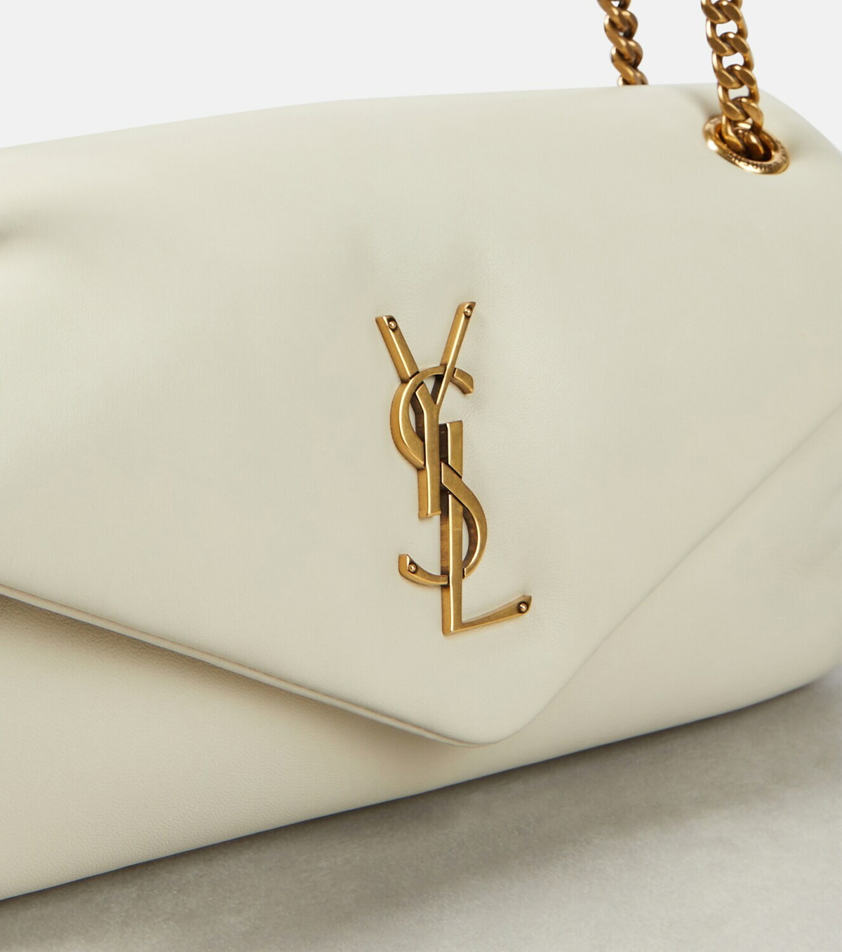 Saint Laurent Calypso YSL Leather Chain Shoulder Bag