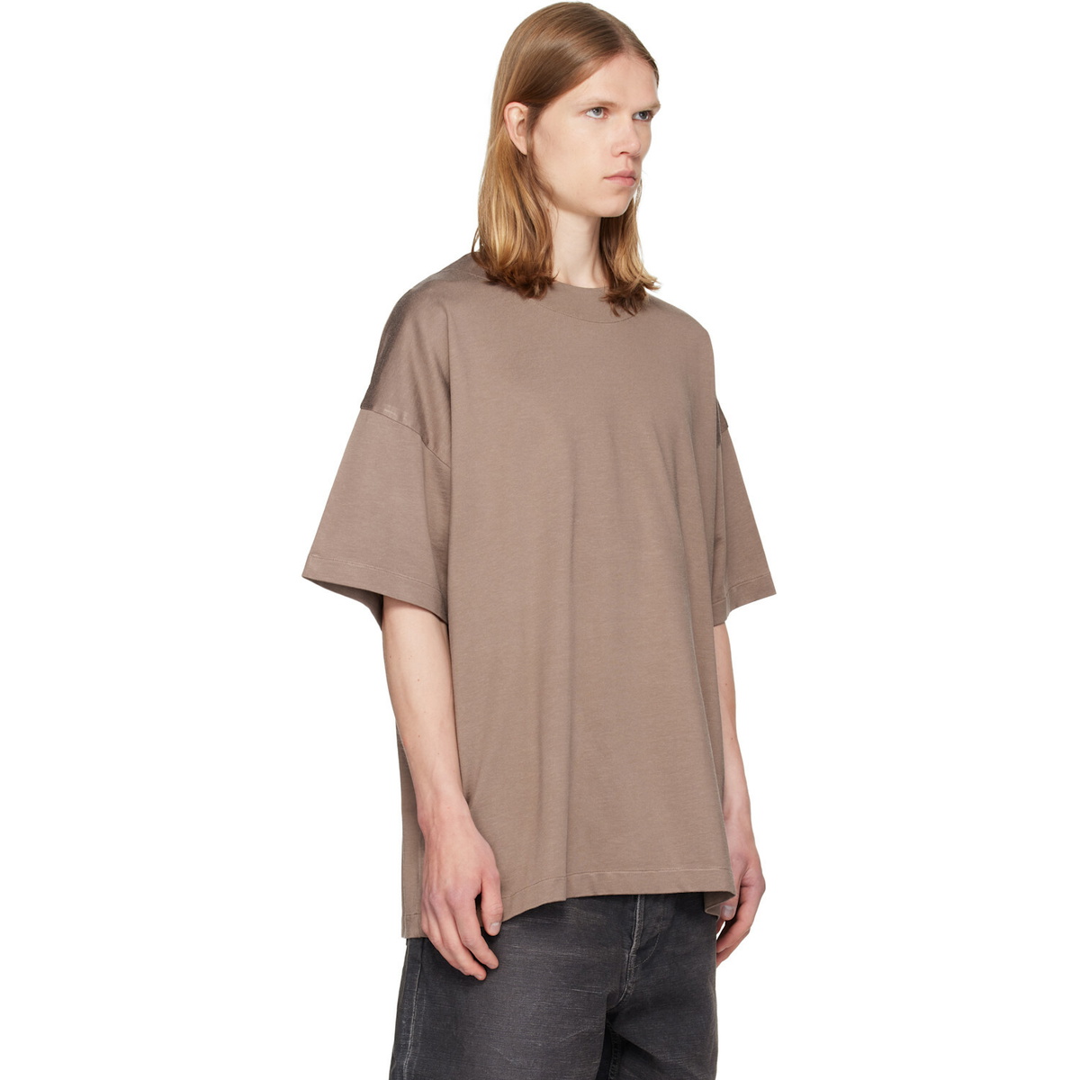 Fear of God Tan Cotton Rayon T-shirt