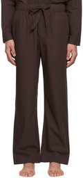 Tekla Brown Organic Cotton Pyjama Pants