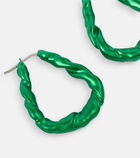 Loewe - Nappa twisted sterling silver earrings
