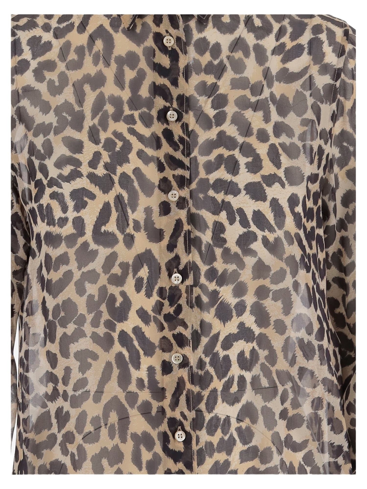 Aspesi Silk Shirt With Leopard Print