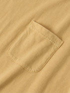 Visvim - Jumbo Garment-Dyed Cotton-Blend Jersey T-Shirt - Yellow