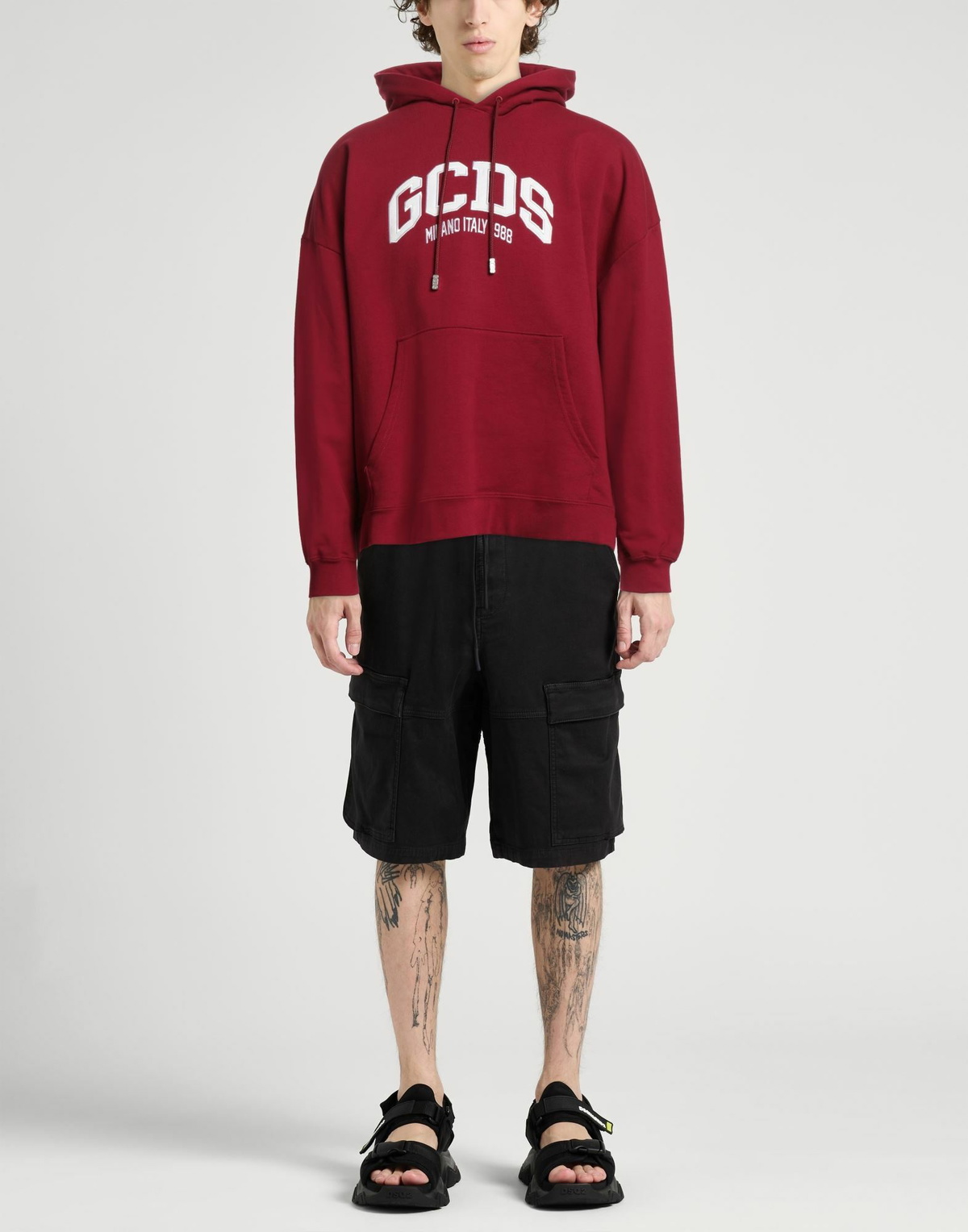 Gcds Mens Sweatshirt Burgundy